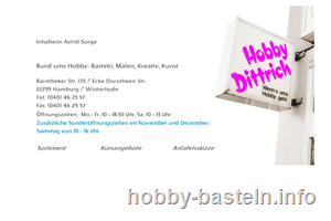 Hobby Dittrich - Bastelladen in Hamburg-Winterhude